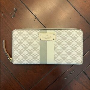 Kate Spade Beige and White Wallet